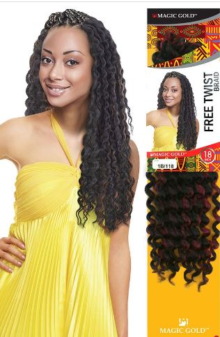 MAGIC GOLD Free Twist Braid 18